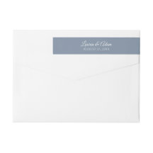 Envelope Wrap Return Address Labels | Zazzle