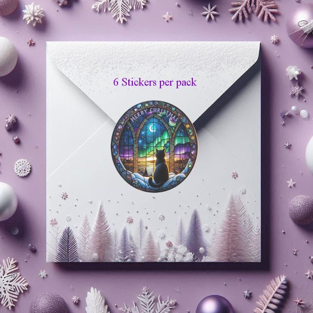 Envelope round sticker sets, Winter nights (Creator Uploaded)