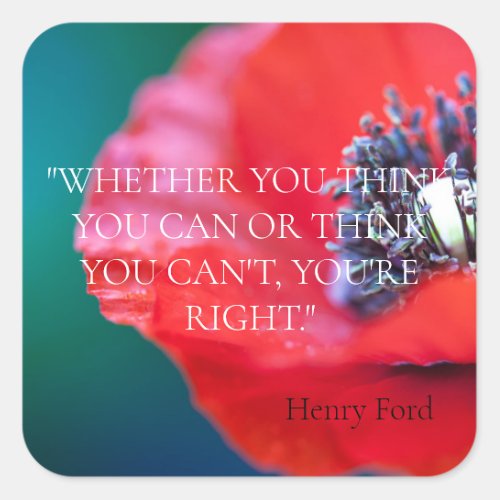 ENVELOPE SEAL    HENRY FORD INSPIRATIONAL QUOTE  