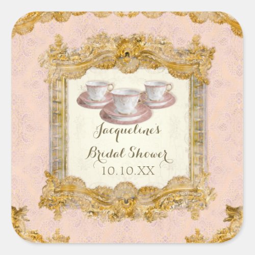 Envelope Seal Paris Palace Tea Party Bridal Shower