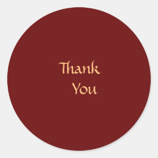 Envelope Seal - Red Thank You
