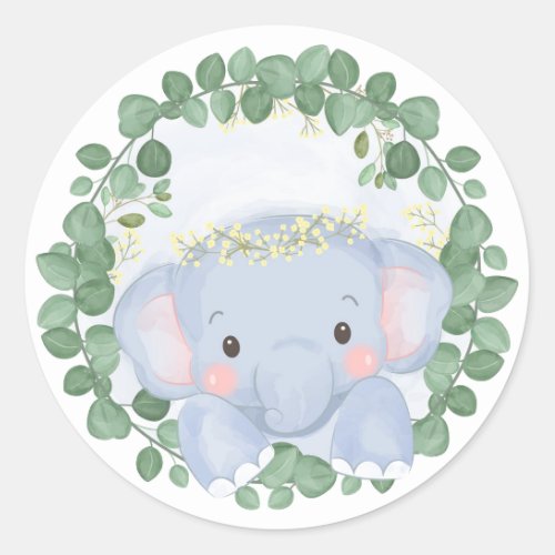 ENVELOPE SEAL STICKER  BABY ELEPHANT