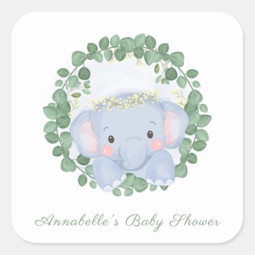 ENVELOPE SEAL STICKER  BABY ELEPHANT  