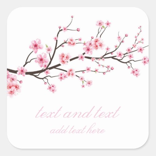 ENVELOPE SEAL STICKER  SAKURA BLOSSOMS