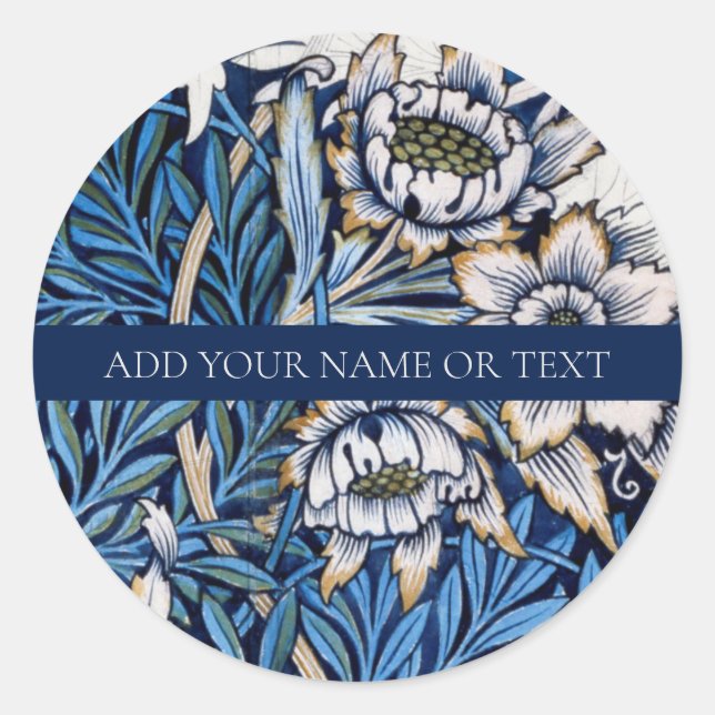  ENVELOPE SEAL STICKER : WILLIAM MORRIS (Front)