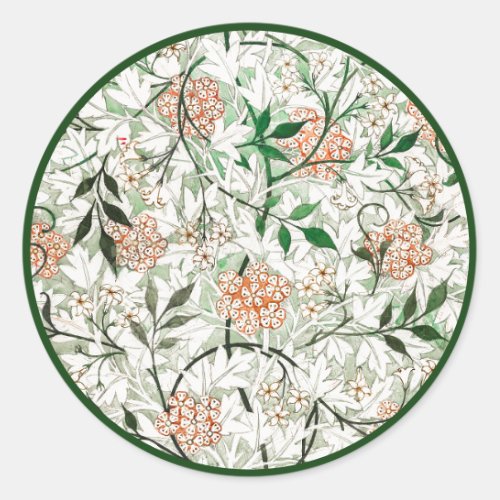 ENVELOPE SEAL STICKER   WILLIAM MORRIS  JASMINE