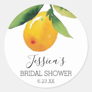 Envelope Seals Lemon Citrus Favor Stickers