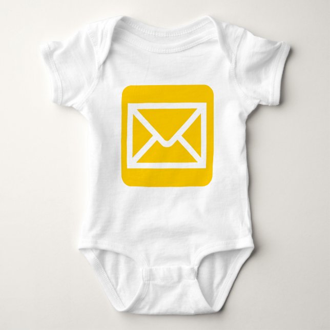 Envelope Sign - Amber Baby Bodysuit (Front)