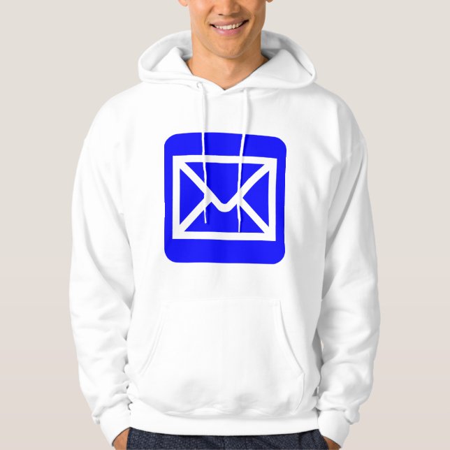 Envelope Sign - Blue Hoodie (Front)