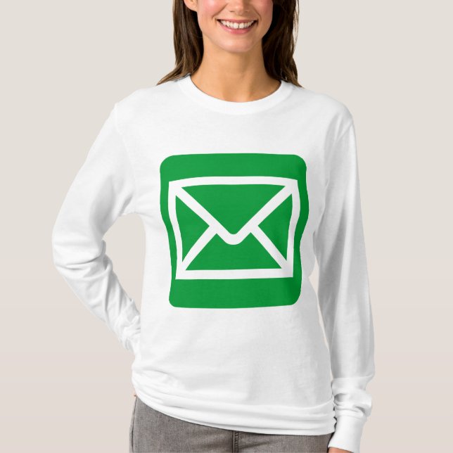 Envelope Sign - Grass Green T-Shirt (Front)
