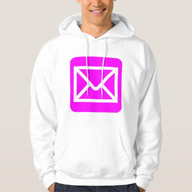 Envelope Sign - Magenta Hoodie (Front)