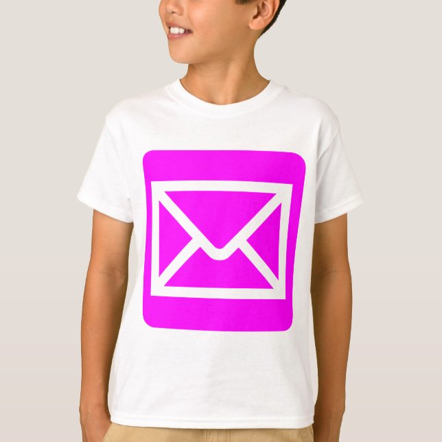 Envelope Sign - Magenta T-Shirt (Front)