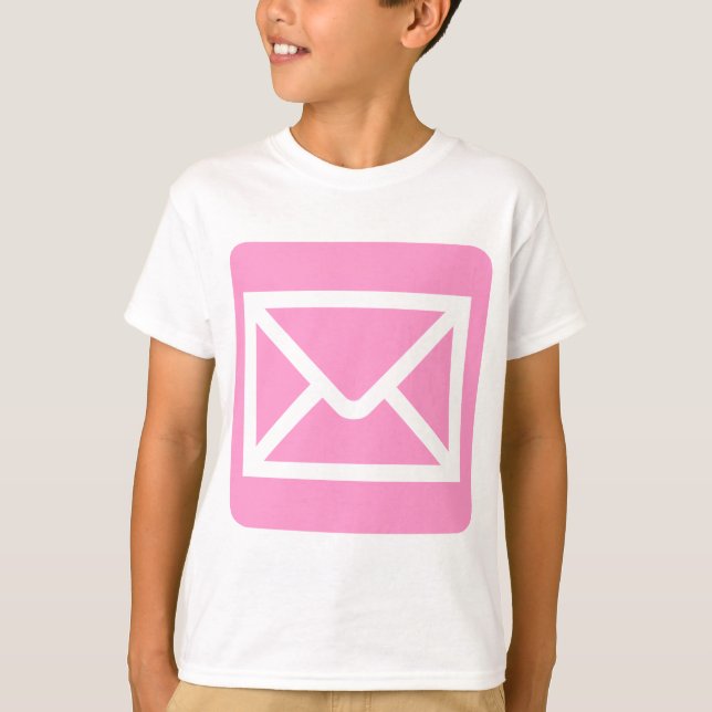 Envelope Sign - Pink T-Shirt (Front)