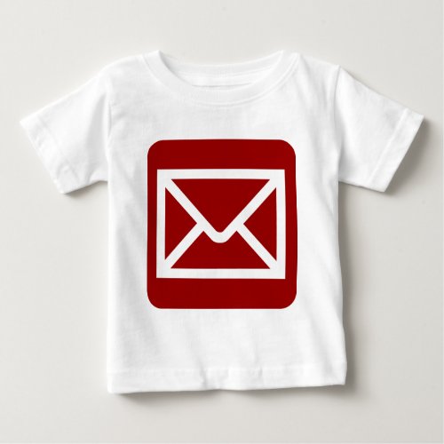 Envelope Sign _ Ruby Red Baby T_Shirt