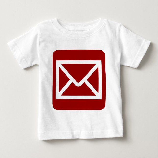 Envelope Sign - Ruby Red Baby T-Shirt (Front)
