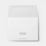 Envelope Size A2 White Return Address at Zazzle