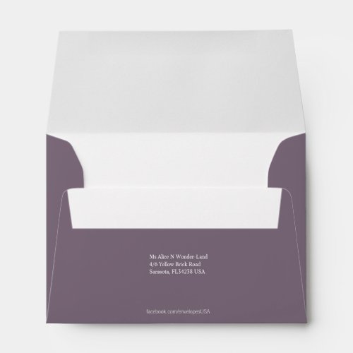 Envelope Size A6 Grey Return Address