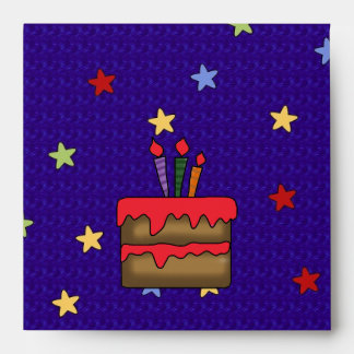 Envelope Stars Birthday Cake Candles
