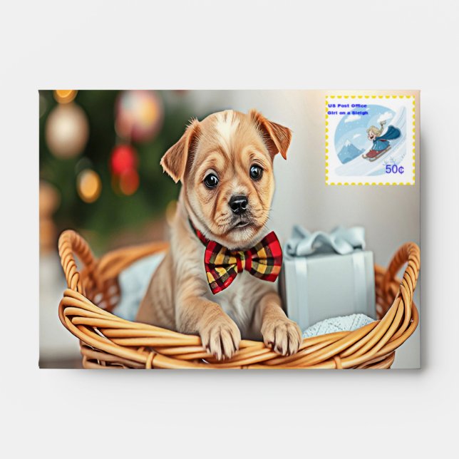 Envelope with a postage stamp (Front)