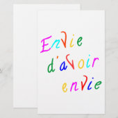 envie d'avoir envie (Front/Back)