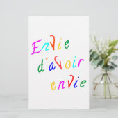 envie d'avoir envie (Standing Front)