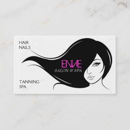 Customizable Envie - Hair Salon Business Card