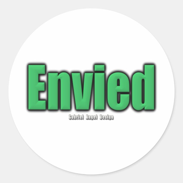 Envied Classic Round Sticker (Front)
