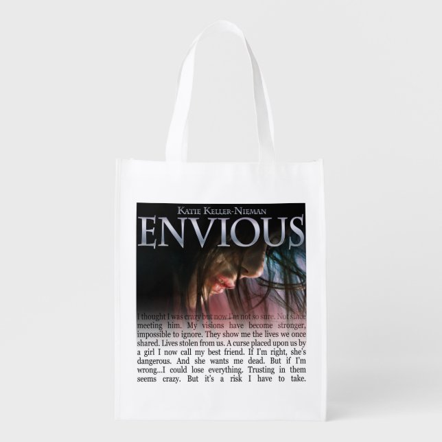 Envious Cover Reusable Grocery Bag (Front)
