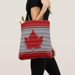 Enviro-Friendly Canada Tote Bag Retro Maple Leaf