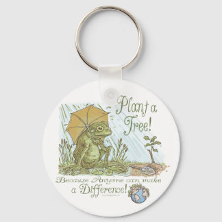 Enviro Frog Plant a Tree  Earth Day Gear Keychain
