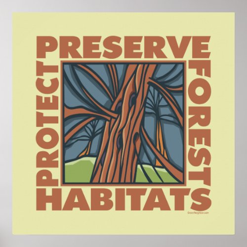 Environment Wildlife Habitats Poster