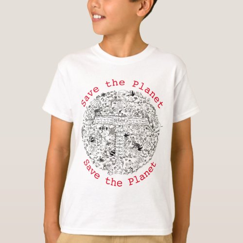 Environmental Activism Slogan Save Planet Earth T_Shirt
