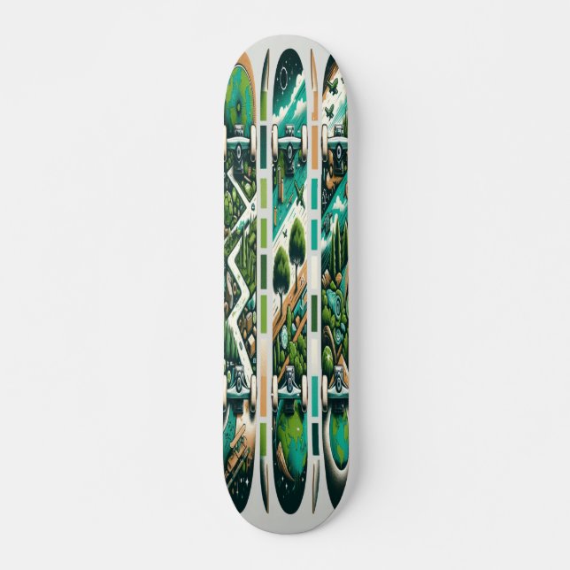 Environmental Awareness and Sustainability Skateboard (Front)