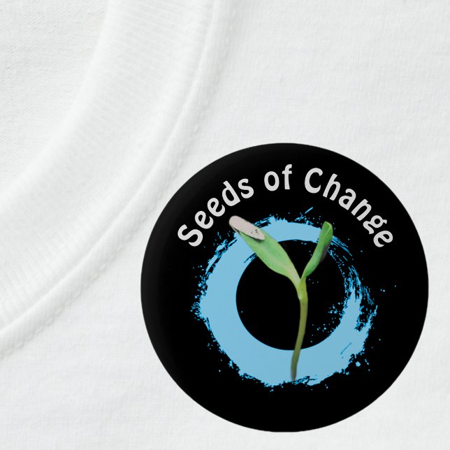 Environmental Awareness Seeds of Change Button (Creator Uploaded)