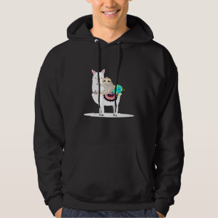 Environmental Awareness Sloth Llama Animal  Earth  Hoodie