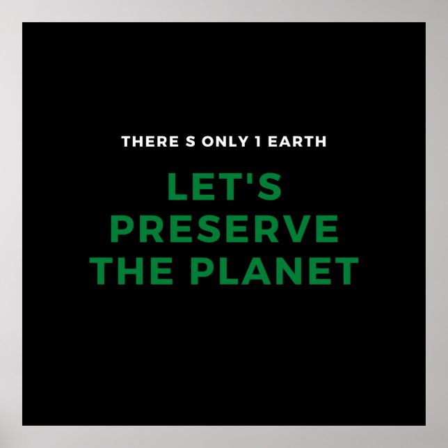 Environmental awareness stop climate change poster (Front)