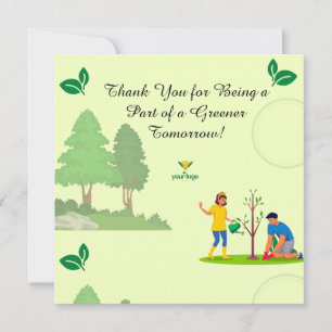 Environmental Cleanups eco friendly Thank You Card