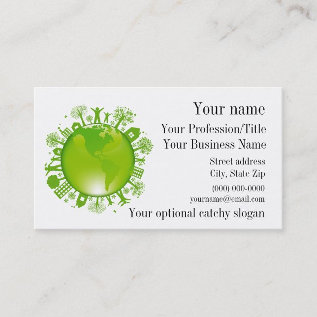 Environmental Design Business Card (Front)