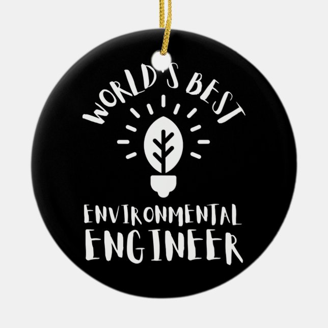 Environmental Engineer And Environmental Science Ceramic Ornament (Front)