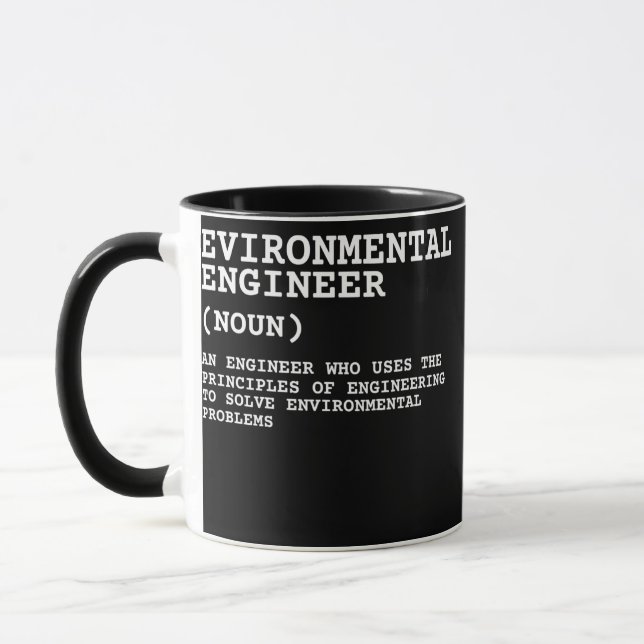 Environmental Engineer And Environmental Science Mug (Left)
