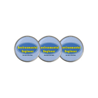 Environmental Engineer Blue Oval Golf Ball Marker
