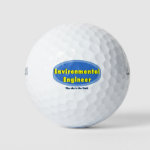 Environmental Engineer Blue Oval Golf Balls
