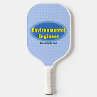 Environmental Engineer Blue Oval Pickleball Paddle