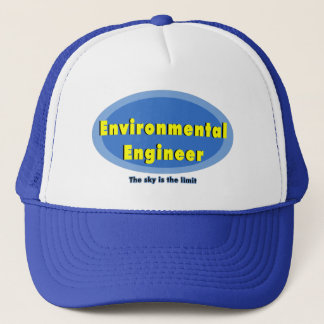 Environmental Engineer Blue Oval Trucker Hat