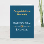 Environmental Engineer Decorative  Graduation Card