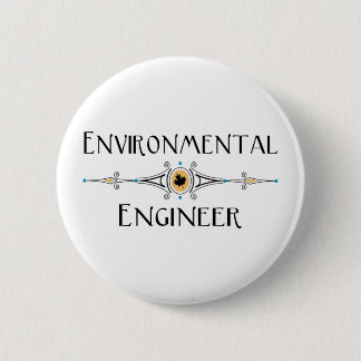 Environmental Engineer Decorative Line Button