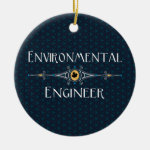 Environmental Engineer Decorative Line Ceramic Ornament