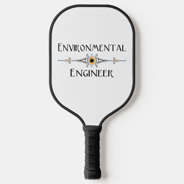 Environmental Engineer Decorative Line Pickleball Paddle (Front)