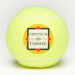 Environmental Engineer Decorative Line Tennis Balls