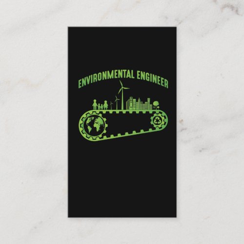 Environmental Engineer Environment Engineering Business Card